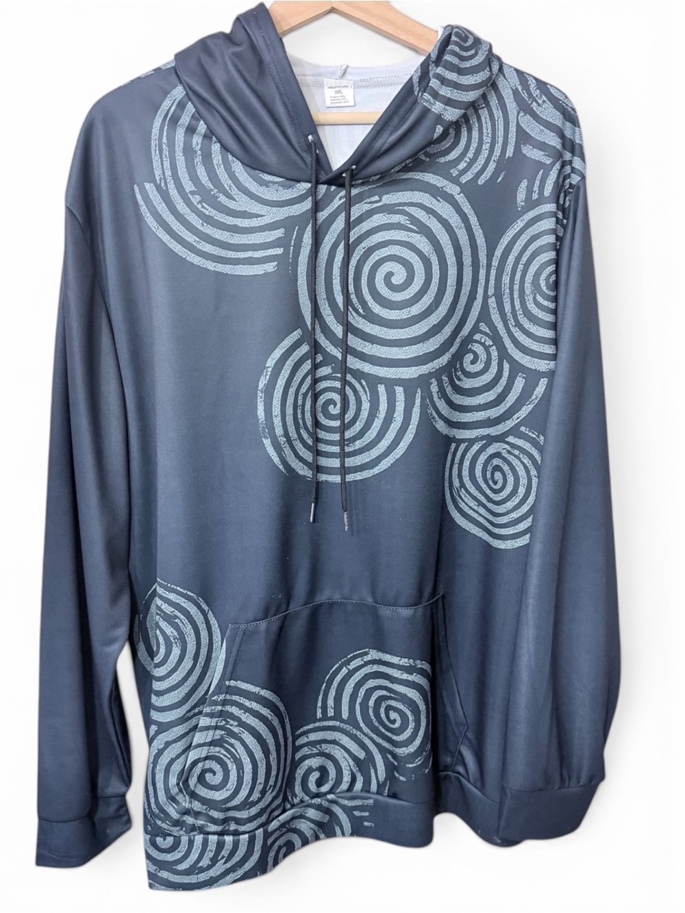 Celtic Rune Geometric Swirl Design Hooded Jacket 1X - Picture 3 of 7